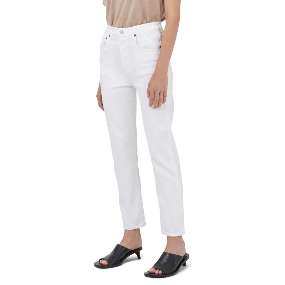 Agolde Riley High Rise Straight Crop Jeans Size 27 - Picture 3 of 8